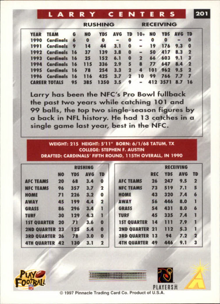 A7988- 1997 Score Football Cards 201-330 +Inserts -You Pick- 15+ FREE US SHIP - Picture 3 of 247