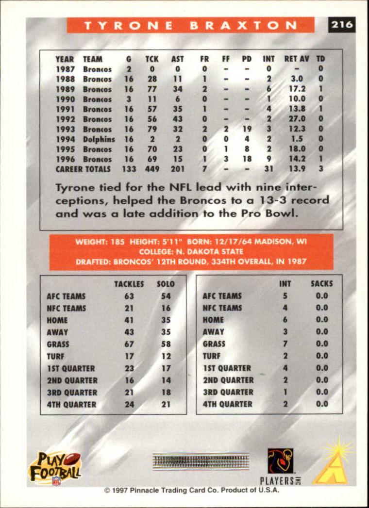 A7988- 1997 Score Football Cards 201-330 +Inserts -You Pick- 15+ FREE US SHIP - Picture 33 of 247