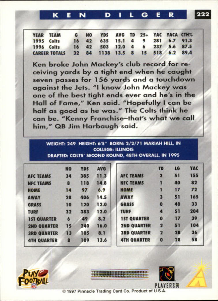 A7988- 1997 Score Football Cards 201-330 +Inserts -You Pick- 15+ FREE US SHIP - Picture 41 of 247