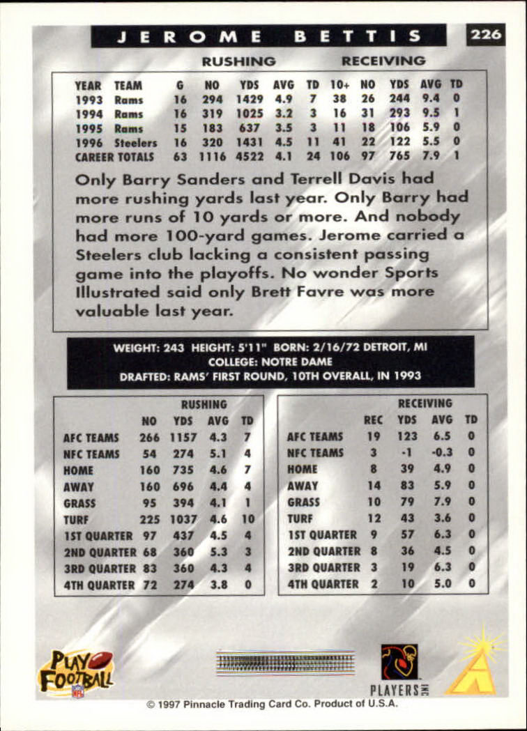 A7988- 1997 Score Football Cards 201-330 +Inserts -You Pick- 15+ FREE US SHIP - Picture 47 of 247