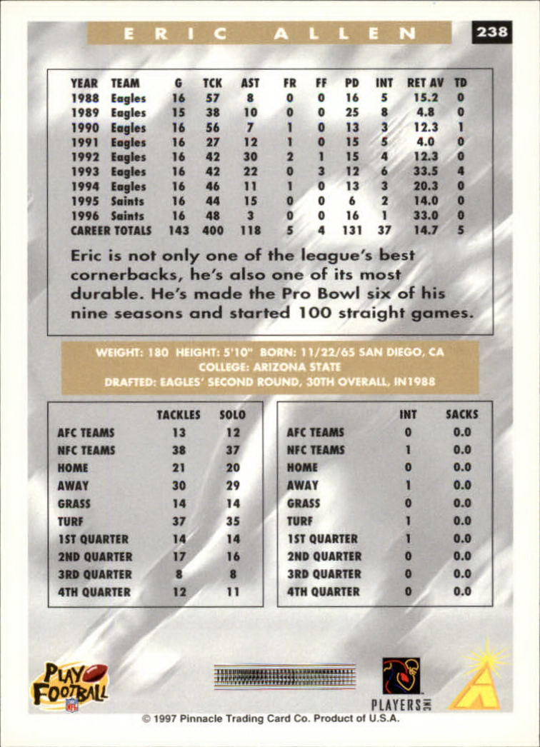 A7988- 1997 Score Football Cards 201-330 +Inserts -You Pick- 15+ FREE US SHIP - Picture 69 of 247