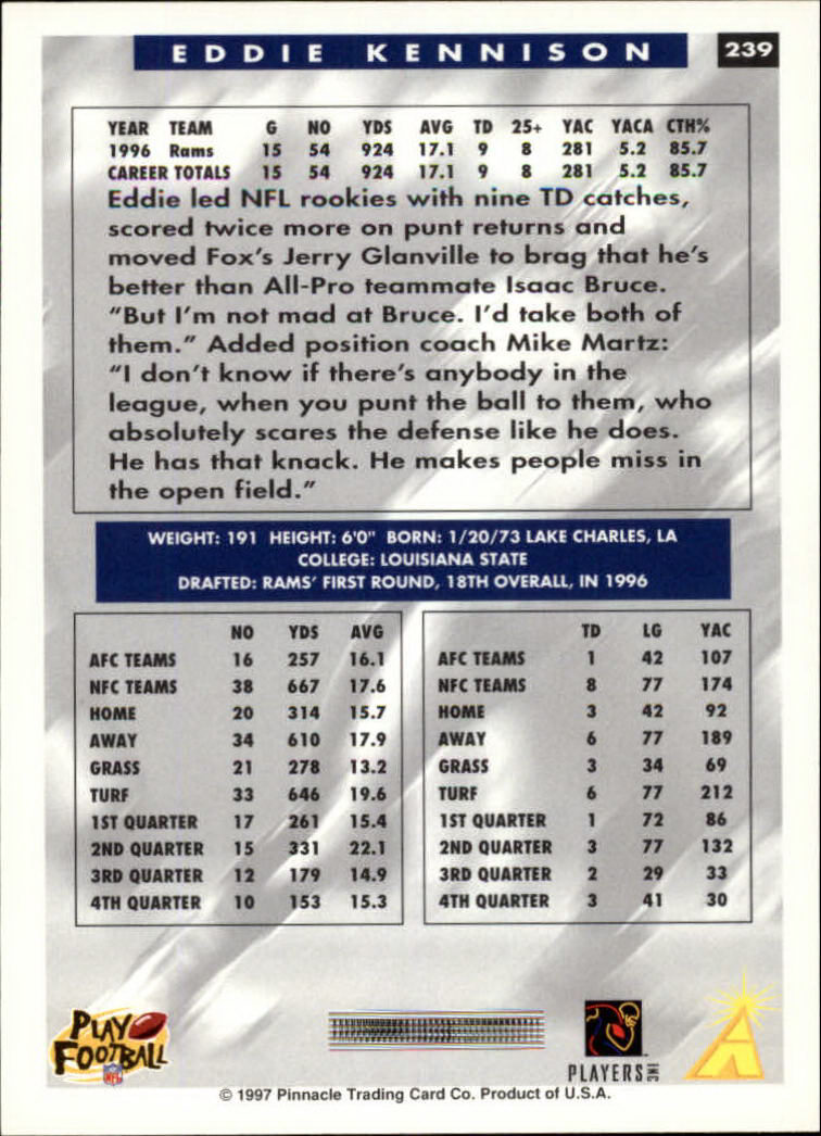 A7988- 1997 Score Football Cards 201-330 +Inserts -You Pick- 15+ FREE US SHIP - Picture 71 of 247