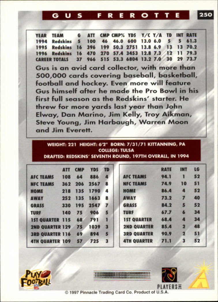 A7988- 1997 Score Football Cards 201-330 +Inserts -You Pick- 15+ FREE US SHIP - Picture 89 of 247