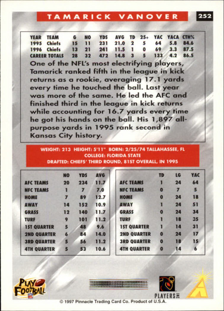 A7988- 1997 Score Football Cards 201-330 +Inserts -You Pick- 15+ FREE US SHIP - Picture 91 of 247