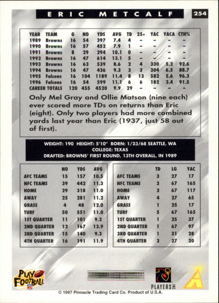 A7988- 1997 Score Football Cards 201-330 +Inserts -You Pick- 15+ FREE US SHIP - Picture 95 of 247