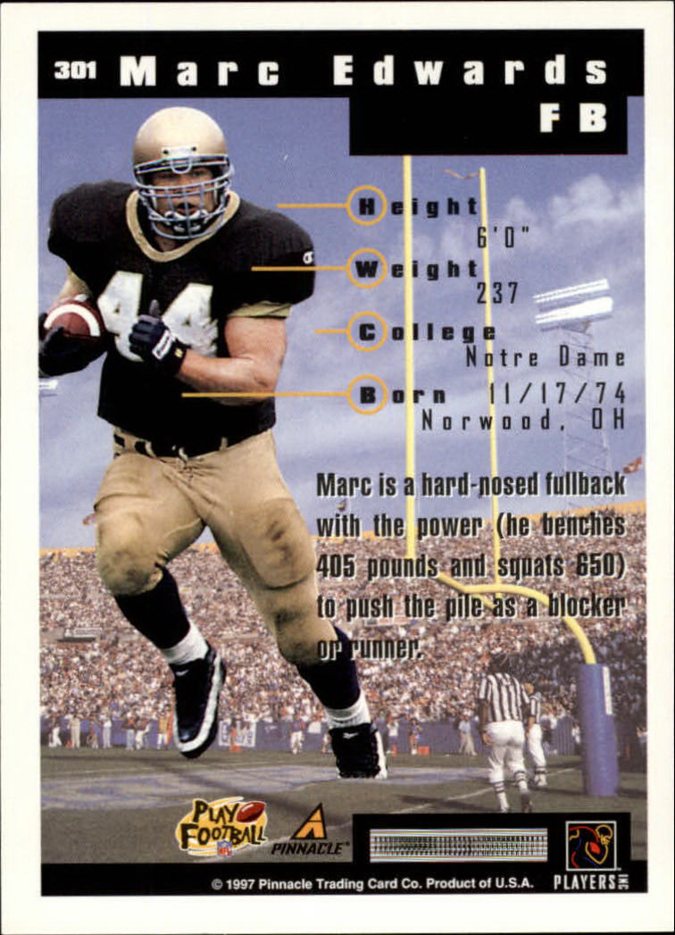 A7988- 1997 Score Football Cards 201-330 +Inserts -You Pick- 15+ FREE US SHIP - Picture 177 of 247
