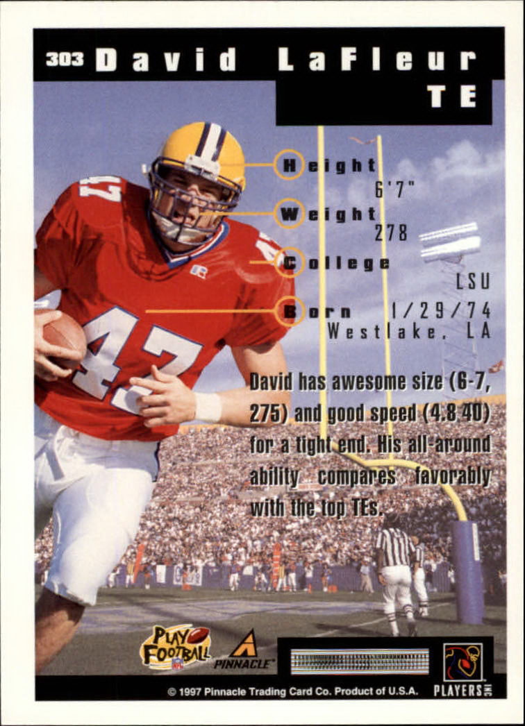 A7988- 1997 Score Football Cards 201-330 +Inserts -You Pick- 15+ FREE US SHIP - Picture 181 of 247