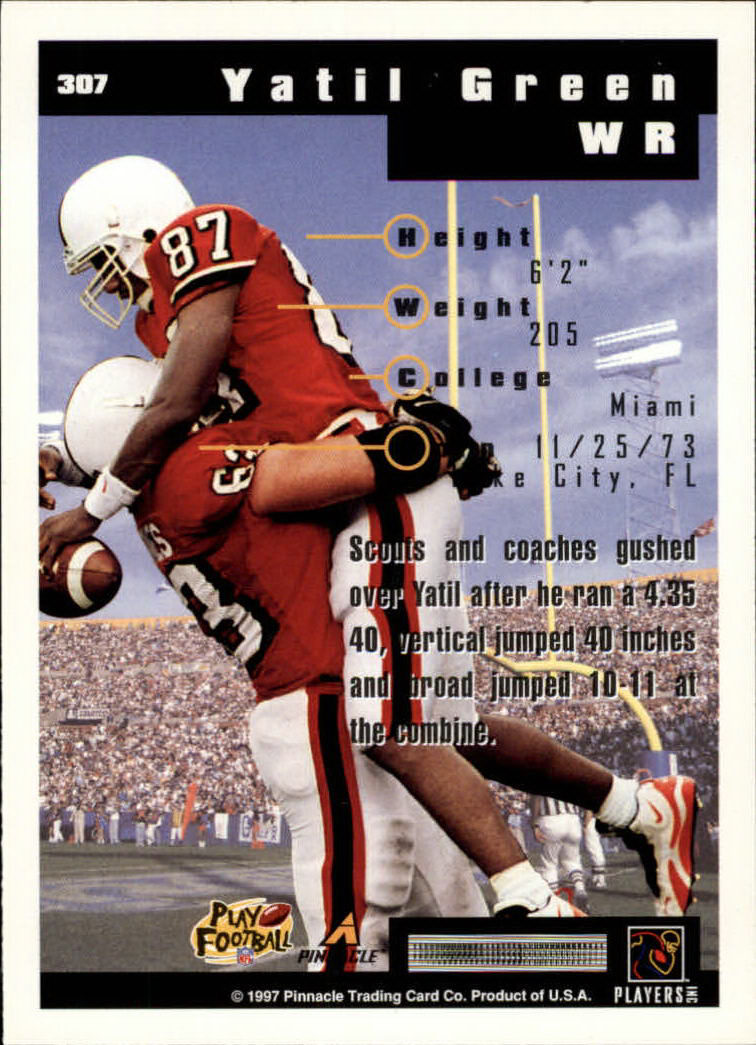 A7988- 1997 Score Football Cards 201-330 +Inserts -You Pick- 15+ FREE US SHIP - Picture 187 of 247