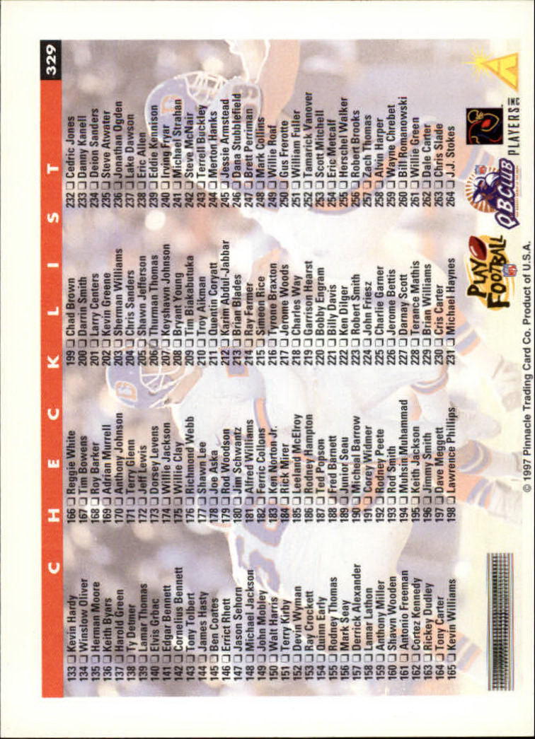 A7988- 1997 Score Football Cards 201-330 +Inserts -You Pick- 15+ FREE US SHIP - Picture 229 of 247