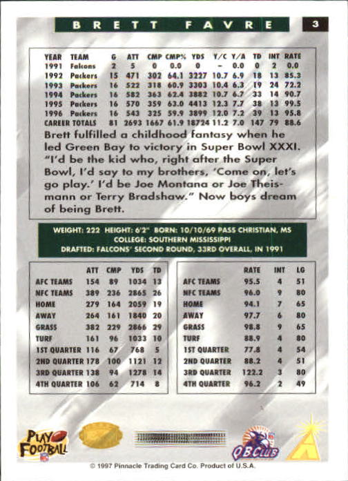 B4069- 1997 Score Hobby Reserve Football #s 1-200 -You Pick- 15+ FREE US SHIP - Picture 7 of 393