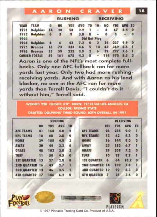 B4069- 1997 Score Hobby Reserve Football #s 1-200 -You Pick- 15+ FREE US SHIP - Picture 37 of 393