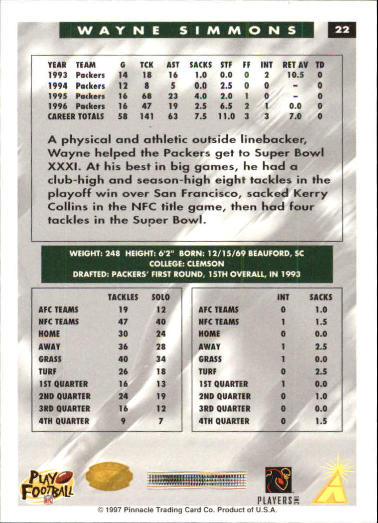 B4069- 1997 Score Hobby Reserve Football #s 1-200 -You Pick- 15+ FREE US SHIP - Picture 45 of 393
