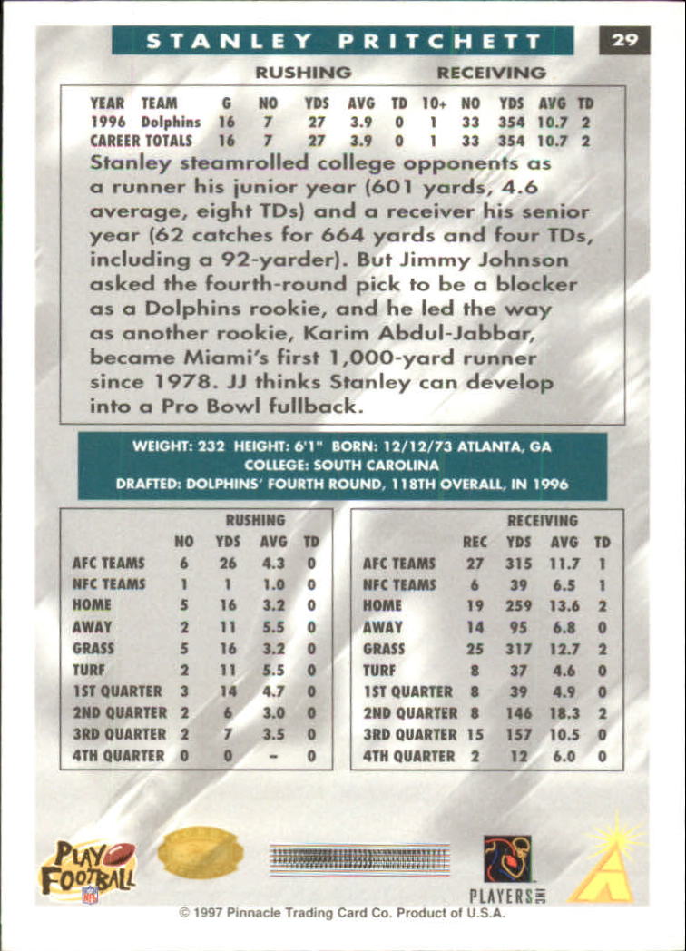 B4069- 1997 Score Hobby Reserve Football #s 1-200 -You Pick- 15+ FREE US SHIP - Picture 59 of 393