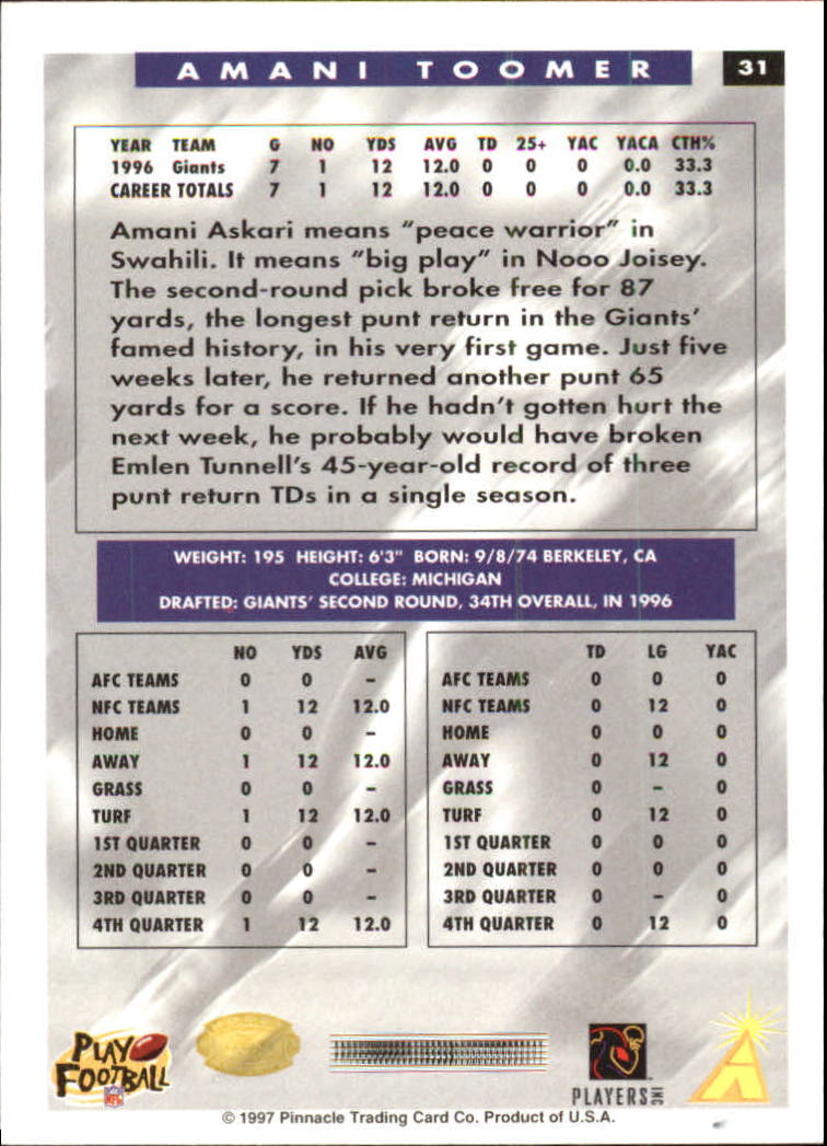 B4069- 1997 Score Hobby Reserve Football #s 1-200 -You Pick- 15+ FREE US SHIP - Picture 63 of 393
