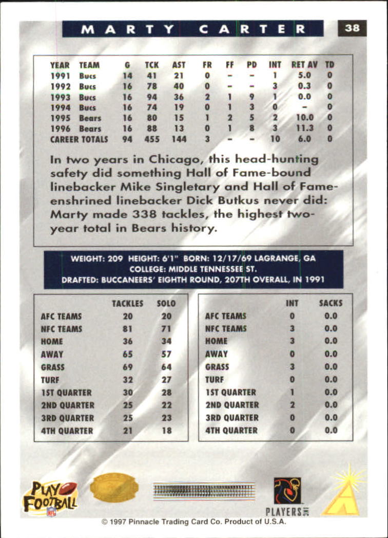 B4069- 1997 Score Hobby Reserve Football #s 1-200 -You Pick- 15+ FREE US SHIP - Picture 77 of 393