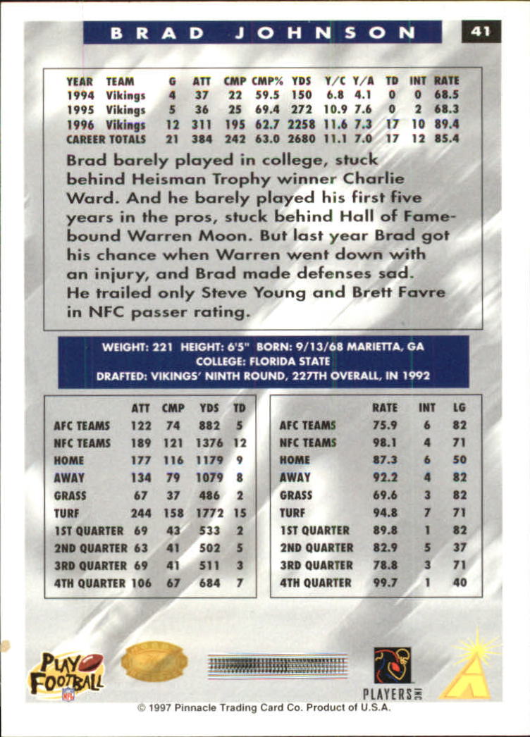 B4069- 1997 Score Hobby Reserve Football #s 1-200 -You Pick- 15+ FREE US SHIP - Picture 83 of 393