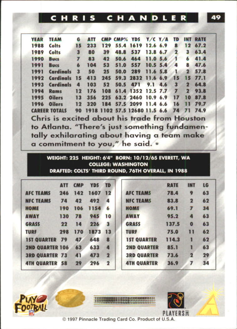 B4069- 1997 Score Hobby Reserve Football #s 1-200 -You Pick- 15+ FREE US SHIP - Picture 99 of 393