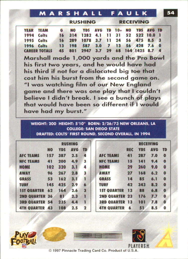B4069- 1997 Score Hobby Reserve Football #s 1-200 -You Pick- 15+ FREE US SHIP - Picture 109 of 393