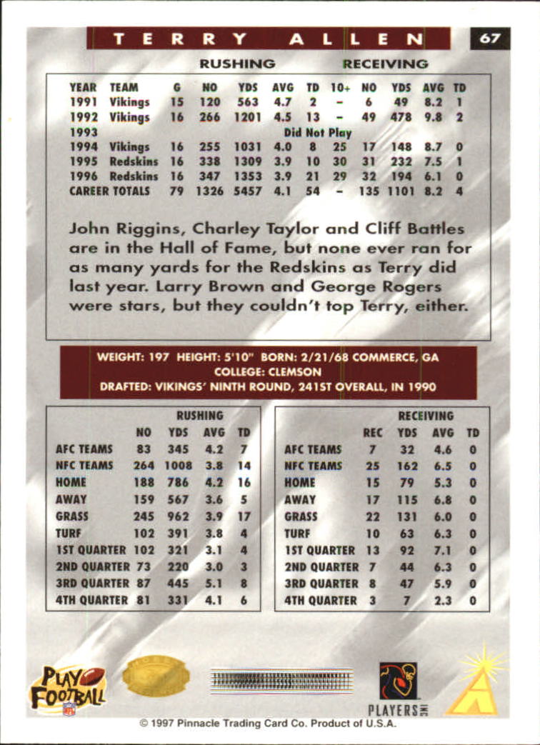 B4069- 1997 Score Hobby Reserve Football #s 1-200 -You Pick- 15+ FREE US SHIP - Picture 133 of 393