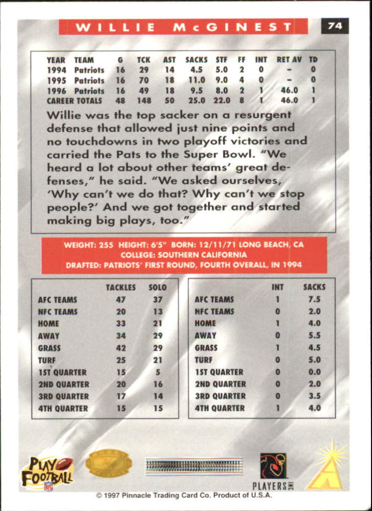 B4069- 1997 Score Hobby Reserve Football #s 1-200 -You Pick- 15+ FREE US SHIP - Picture 147 of 393