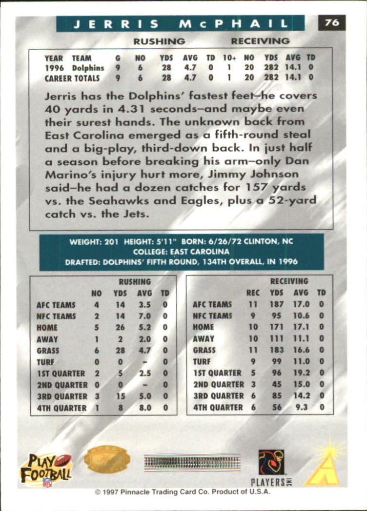 B4069- 1997 Score Hobby Reserve Football #s 1-200 -You Pick- 15+ FREE US SHIP - Picture 151 of 393