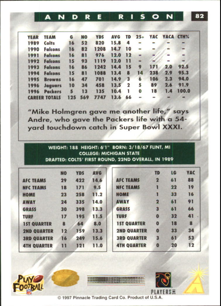 B4069- 1997 Score Hobby Reserve Football #s 1-200 -You Pick- 15+ FREE US SHIP - Picture 163 of 393