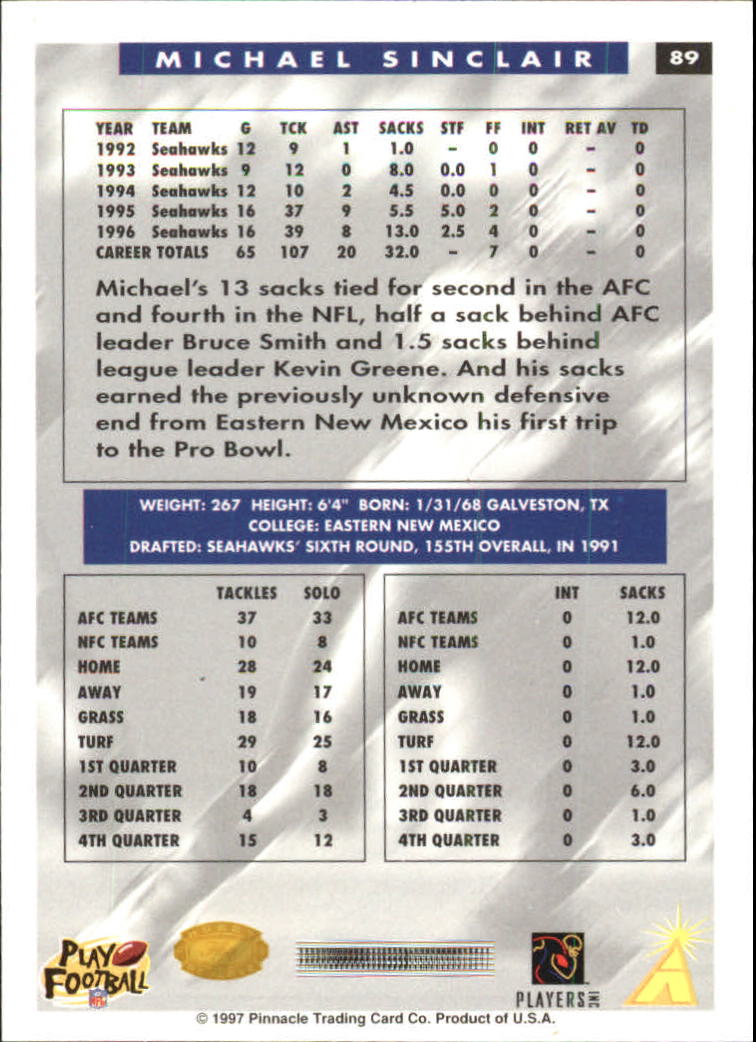 B4069- 1997 Score Hobby Reserve Football #s 1-200 -You Pick- 15+ FREE US SHIP - Picture 177 of 393