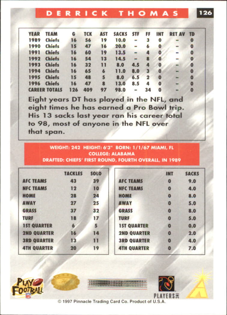B4069- 1997 Score Hobby Reserve Football #s 1-200 -You Pick- 15+ FREE US SHIP - Picture 249 of 393