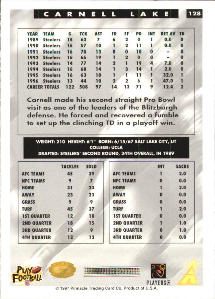B4069- 1997 Score Hobby Reserve Football #s 1-200 -You Pick- 15+ FREE US SHIP - Picture 253 of 393