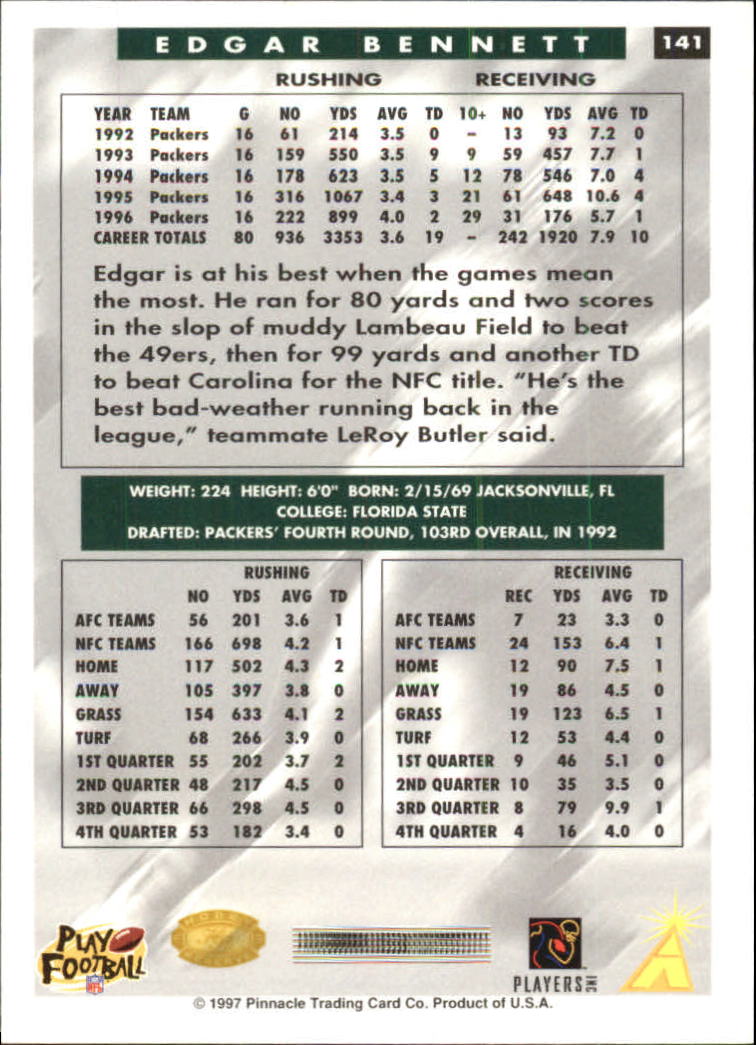 B4069- 1997 Score Hobby Reserve Football #s 1-200 -You Pick- 15+ FREE US SHIP - Picture 279 of 393