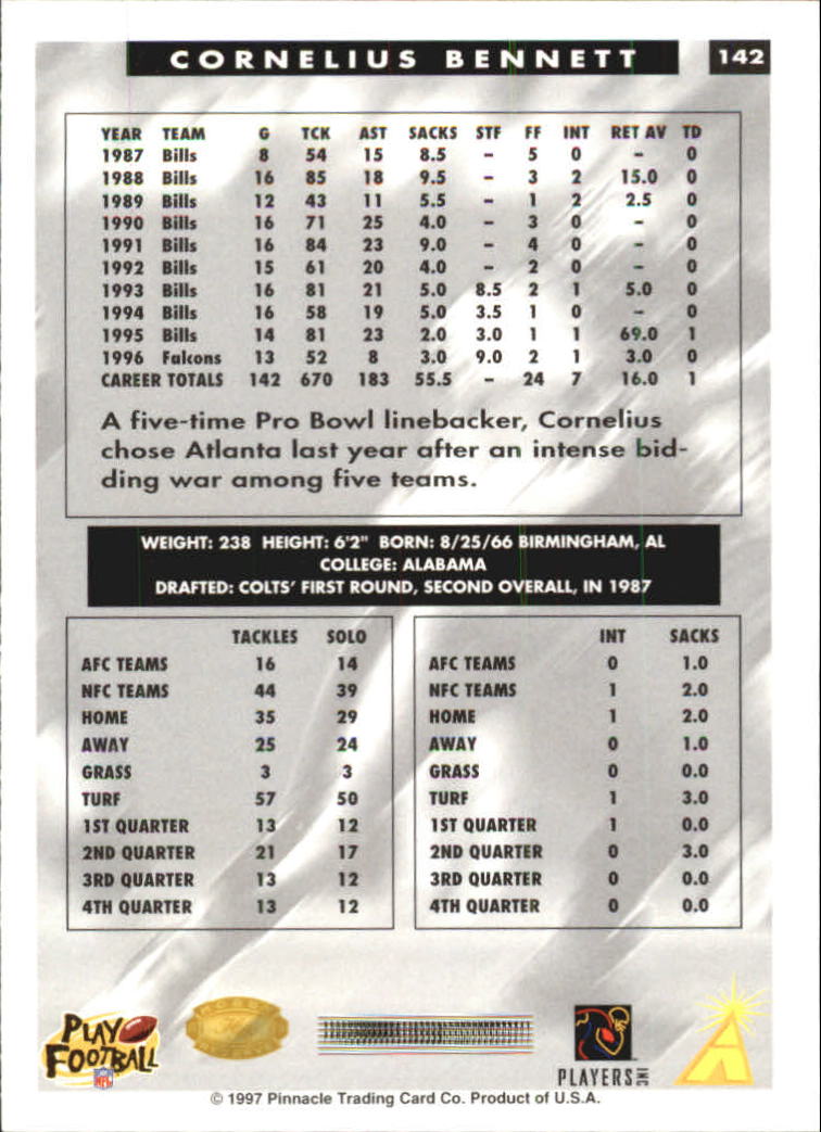 B4069- 1997 Score Hobby Reserve Football #s 1-200 -You Pick- 15+ FREE US SHIP - Picture 281 of 393