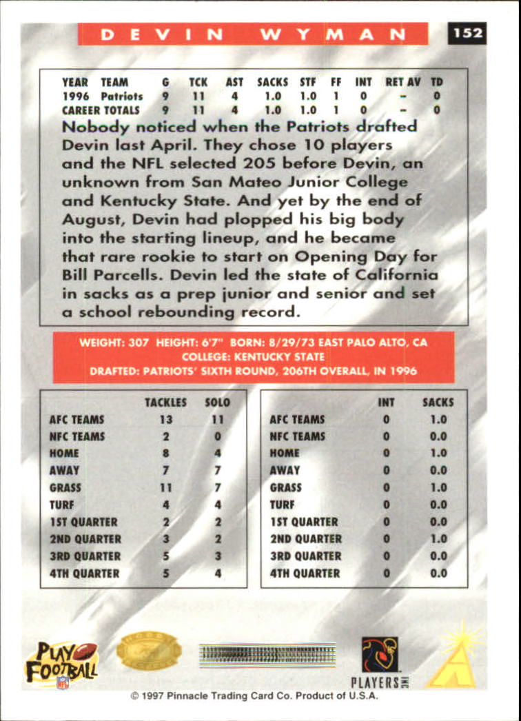 B4069- 1997 Score Hobby Reserve Football #s 1-200 -You Pick- 15+ FREE US SHIP - Picture 301 of 393