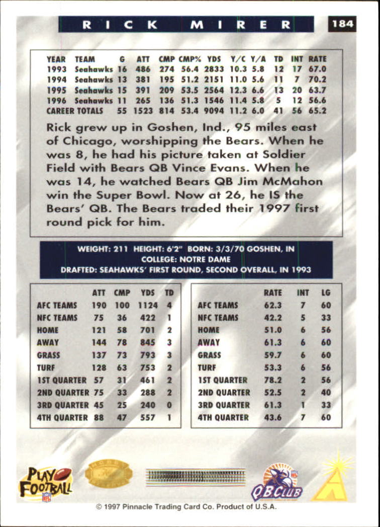 B4069- 1997 Score Hobby Reserve Football #s 1-200 -You Pick- 15+ FREE US SHIP - Picture 363 of 393