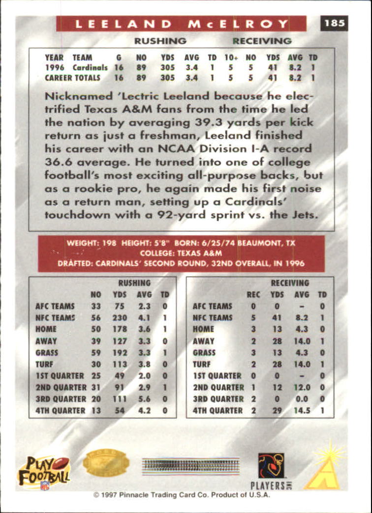 B4069- 1997 Score Hobby Reserve Football #s 1-200 -You Pick- 15+ FREE US SHIP - Picture 365 of 393