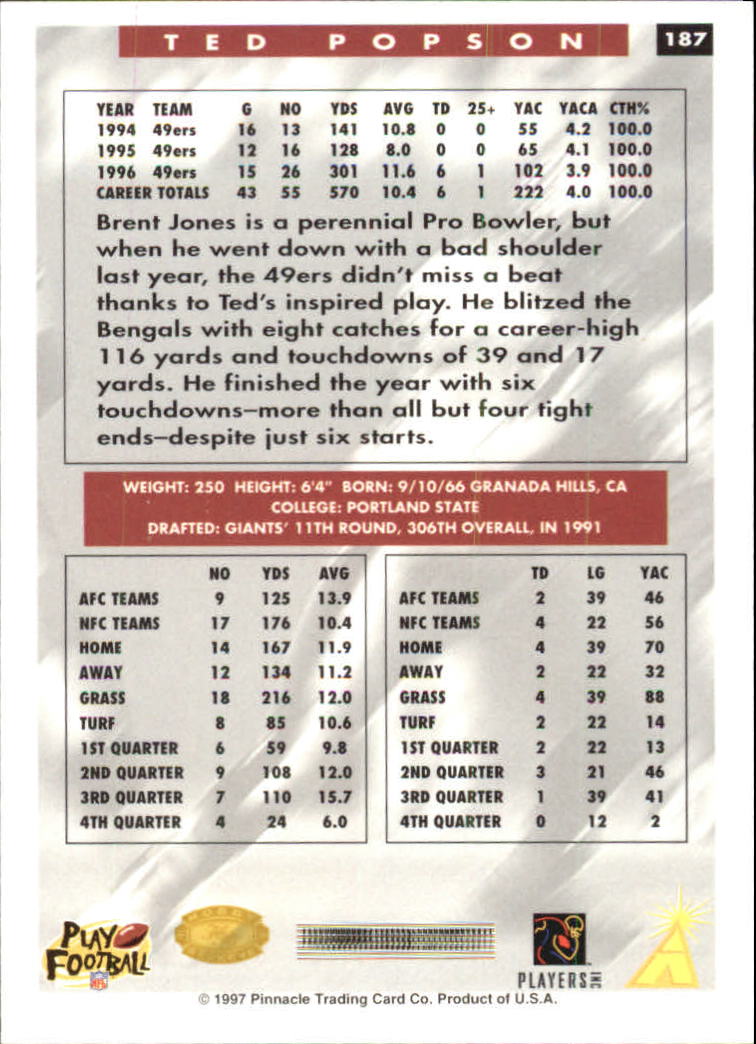 B4069- 1997 Score Hobby Reserve Football #s 1-200 -You Pick- 15+ FREE US SHIP - Picture 369 of 393