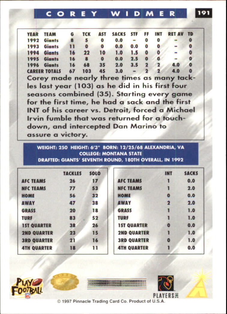 B4069- 1997 Score Hobby Reserve Football #s 1-200 -You Pick- 15+ FREE US SHIP - Picture 377 of 393