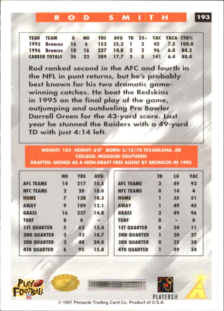B4069- 1997 Score Hobby Reserve Football #s 1-200 -You Pick- 15+ FREE US SHIP - Picture 381 of 393
