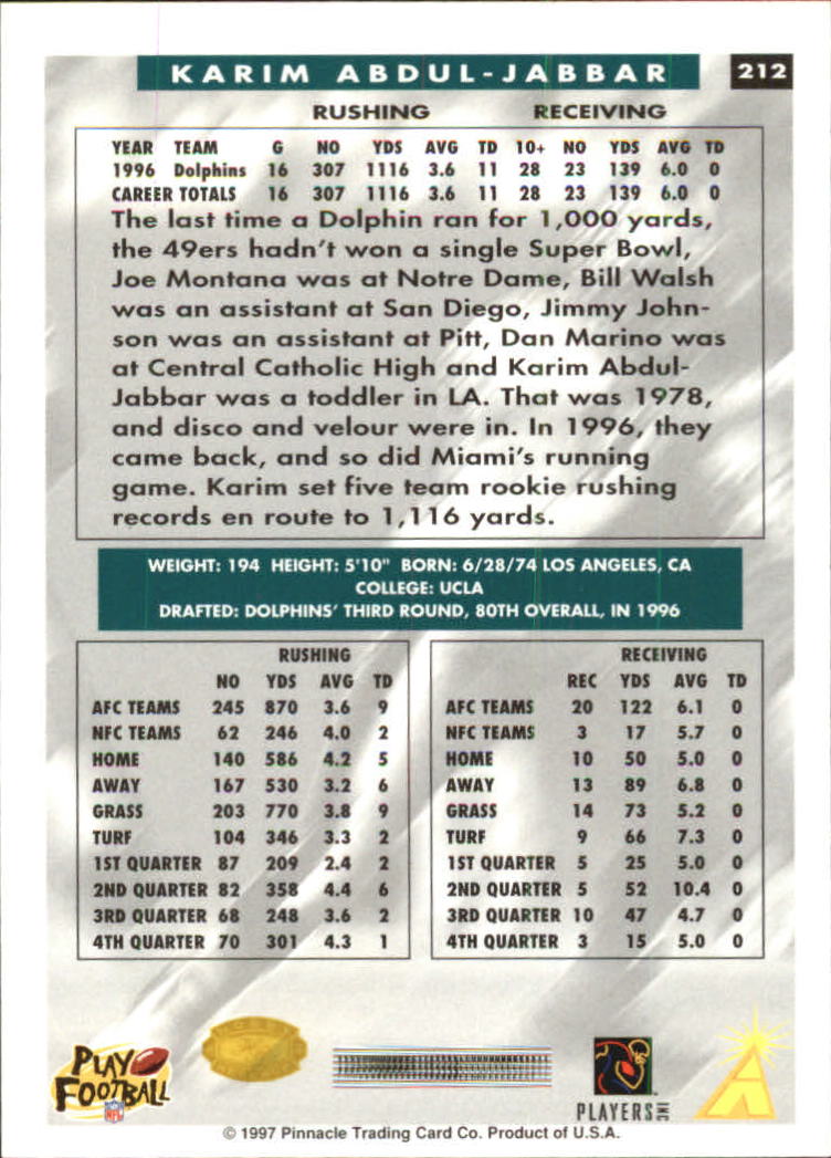 B4069- 1997 Score Hobby Reserve Football 201-330 -You Pick- 15+ FREE US SHIP - Picture 25 of 257