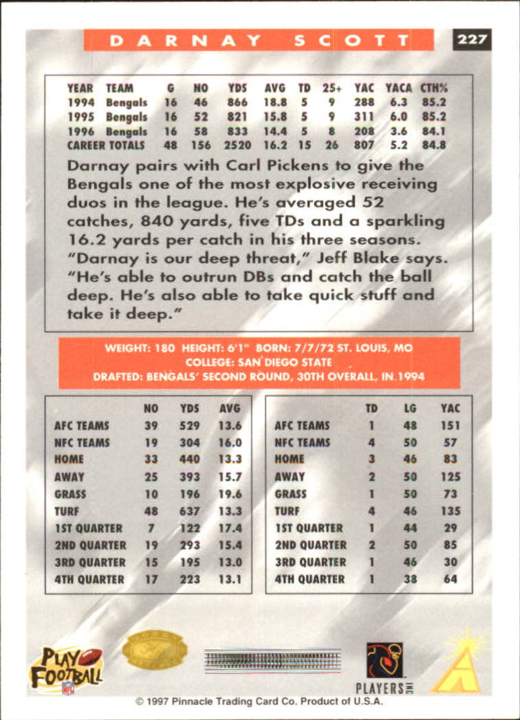 B4069- 1997 Score Hobby Reserve Football 201-330 -You Pick- 15+ FREE US SHIP - Picture 55 of 257