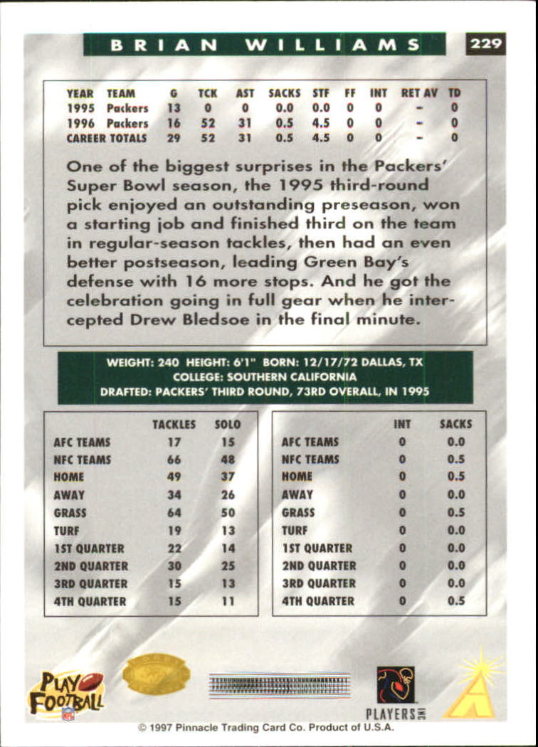 B4069- 1997 Score Hobby Reserve Football 201-330 -You Pick- 15+ FREE US SHIP - Picture 59 of 257