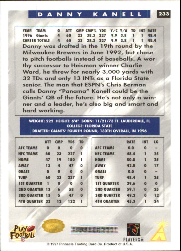 B4069- 1997 Score Hobby Reserve Football 201-330 -You Pick- 15+ FREE US SHIP - Picture 67 of 257