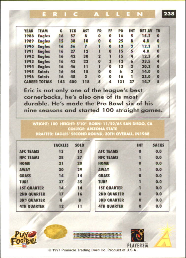 B4069- 1997 Score Hobby Reserve Football 201-330 -You Pick- 15+ FREE US SHIP - Picture 77 of 257