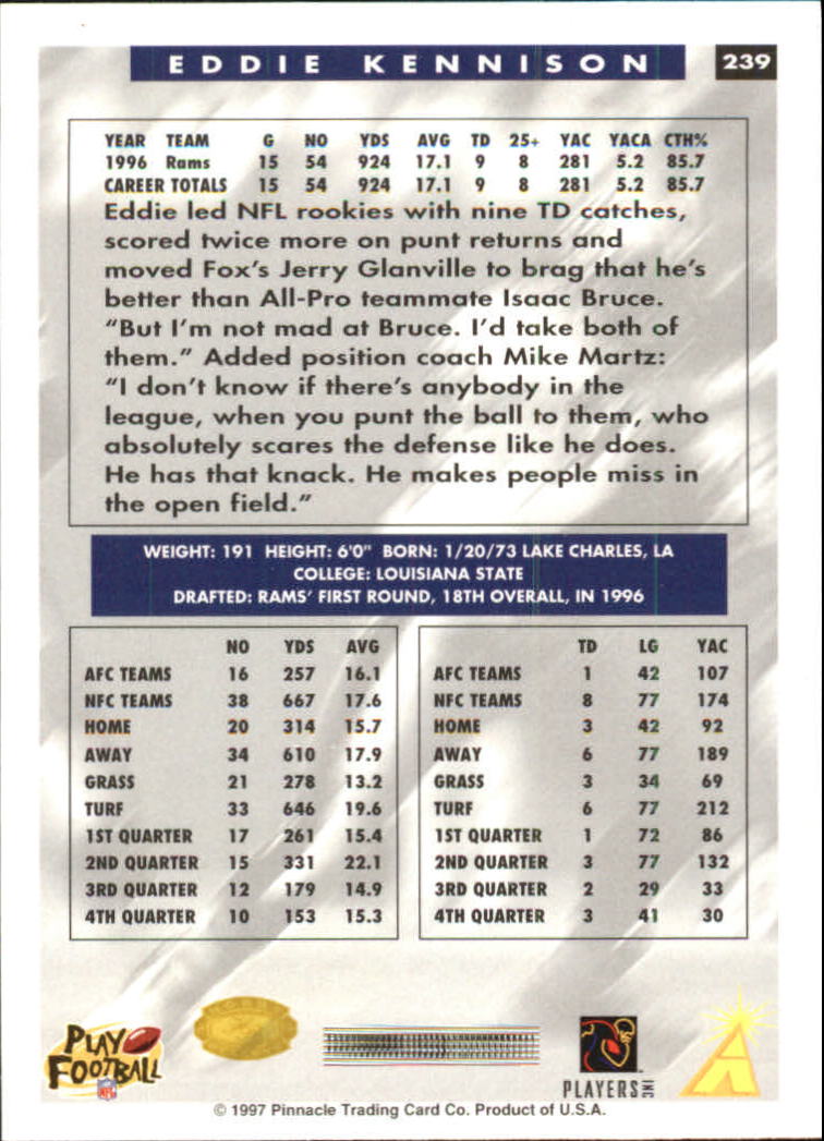 B4069- 1997 Score Hobby Reserve Football 201-330 -You Pick- 15+ FREE US SHIP - Picture 79 of 257