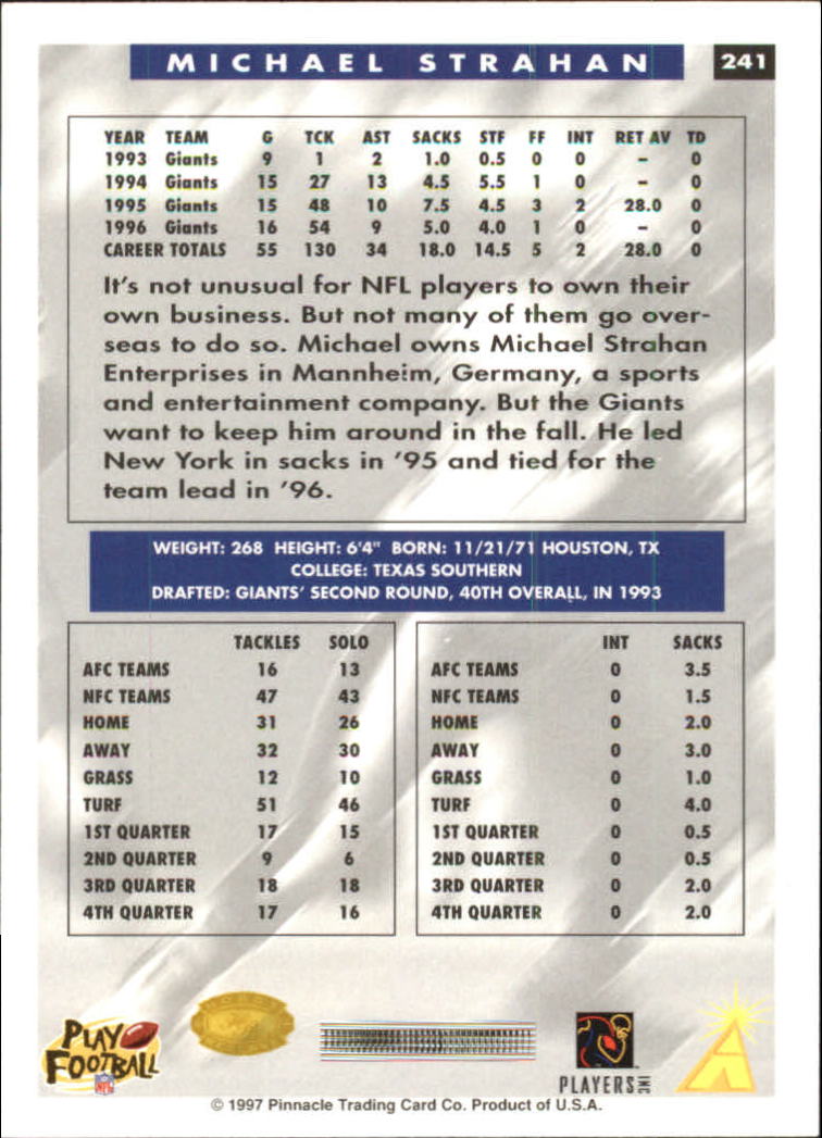 B4069- 1997 Score Hobby Reserve Football 201-330 -You Pick- 15+ FREE US SHIP - Picture 81 of 257
