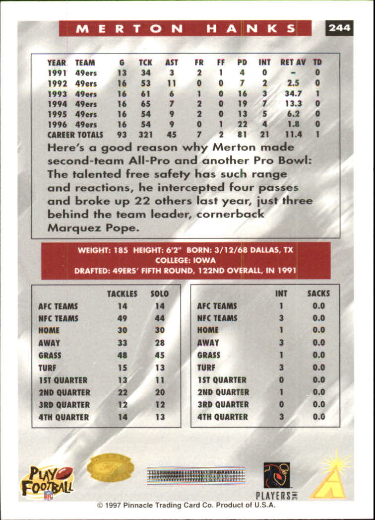B4069- 1997 Score Hobby Reserve Football 201-330 -You Pick- 15+ FREE US SHIP - Picture 87 of 257