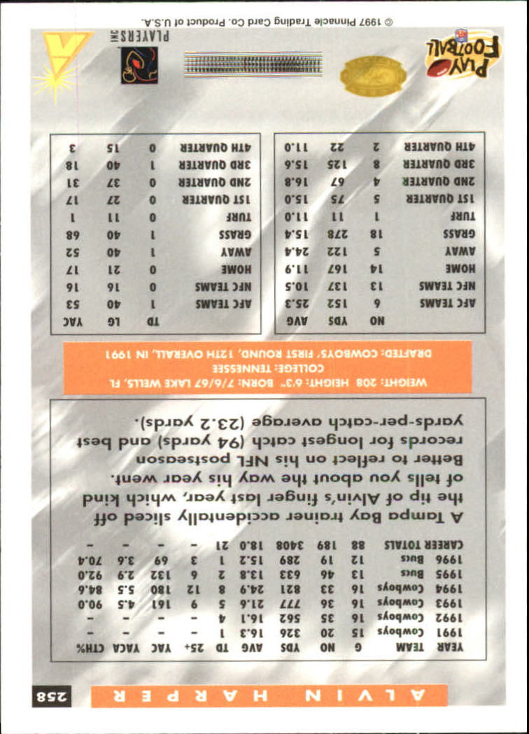 B4069- 1997 Score Hobby Reserve Football 201-330 -You Pick- 15+ FREE US SHIP - Picture 115 of 257