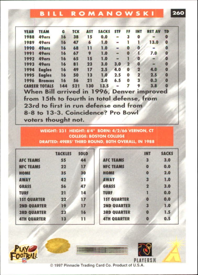 B4069- 1997 Score Hobby Reserve Football 201-330 -You Pick- 15+ FREE US SHIP - Picture 119 of 257