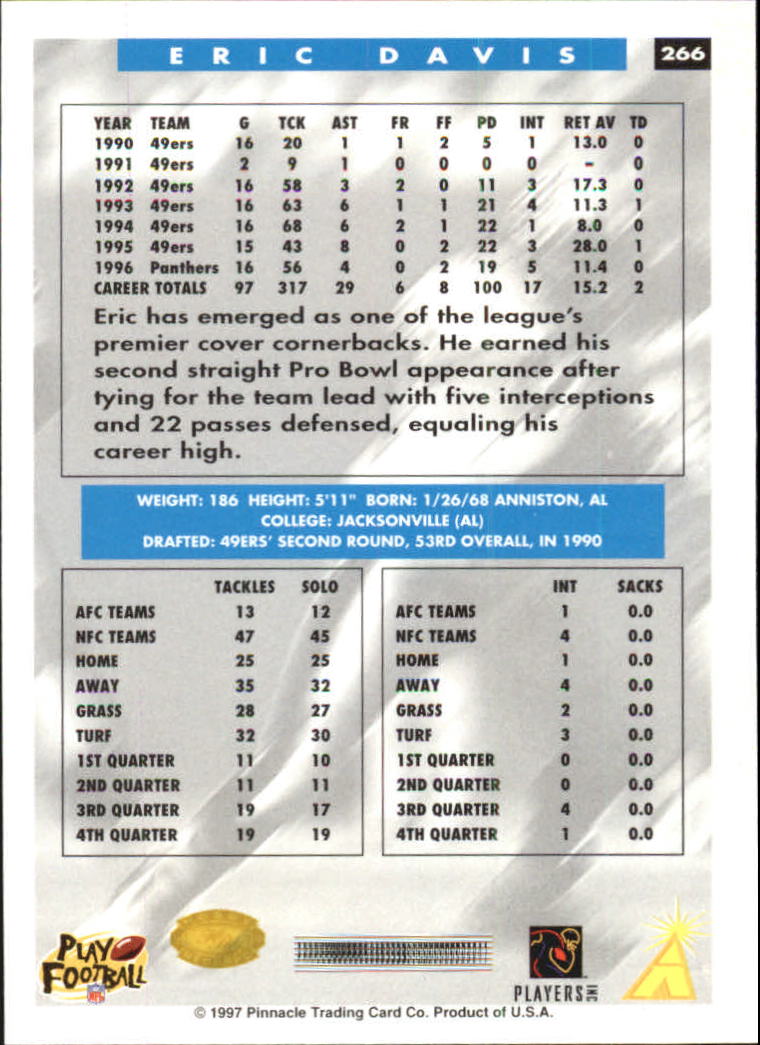 B4069- 1997 Score Hobby Reserve Football 201-330 -You Pick- 15+ FREE US SHIP - Picture 131 of 257