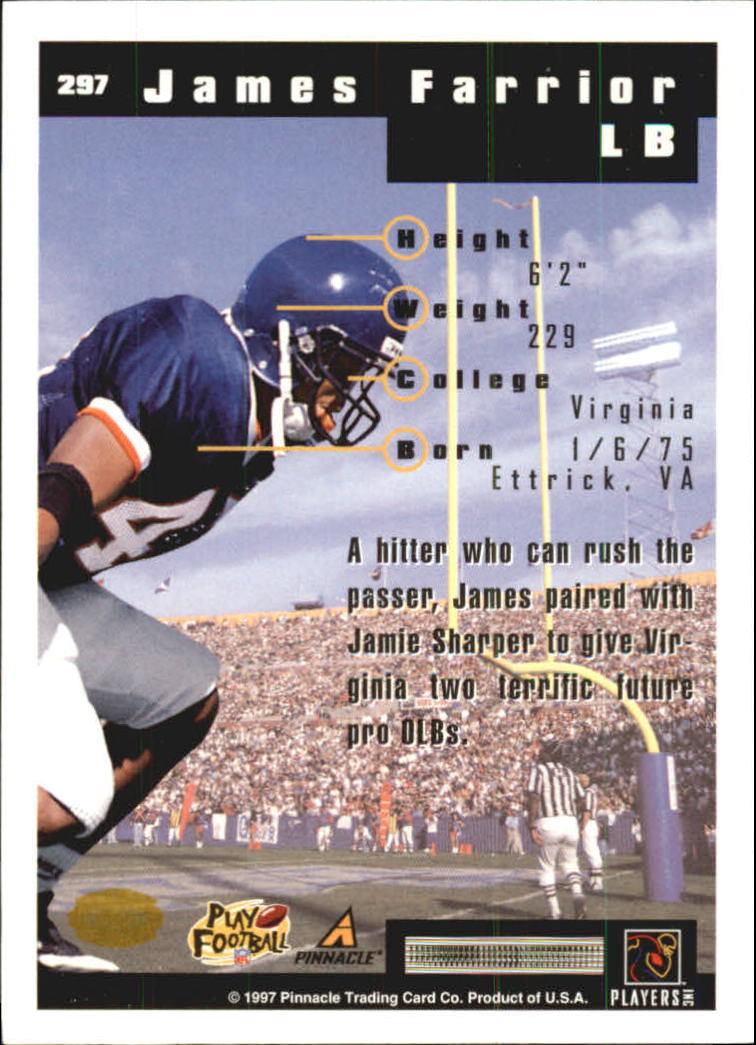 B4069- 1997 Score Hobby Reserve Football 201-330 -You Pick- 15+ FREE US SHIP - Picture 193 of 257