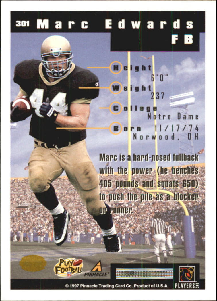 B4069- 1997 Score Hobby Reserve Football 201-330 -You Pick- 15+ FREE US SHIP - Picture 201 of 257
